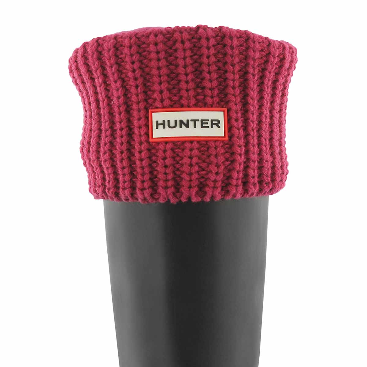 Women's HALF CARDIGAN pink boot socks