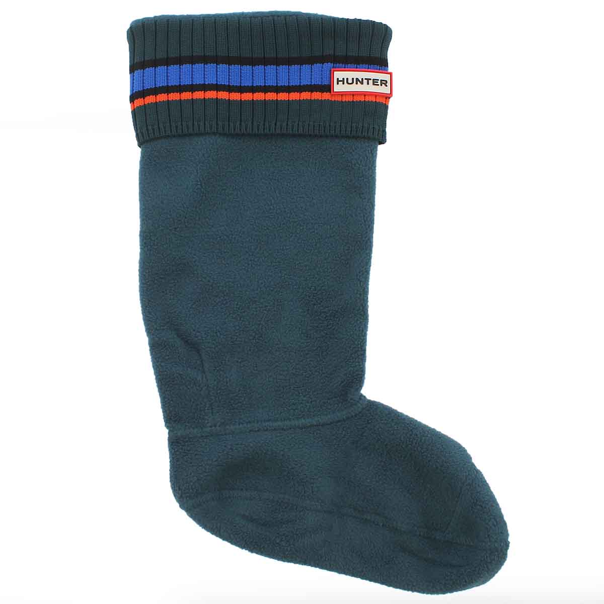 Lds Buoy Stripe grn/blu/red boot sock
