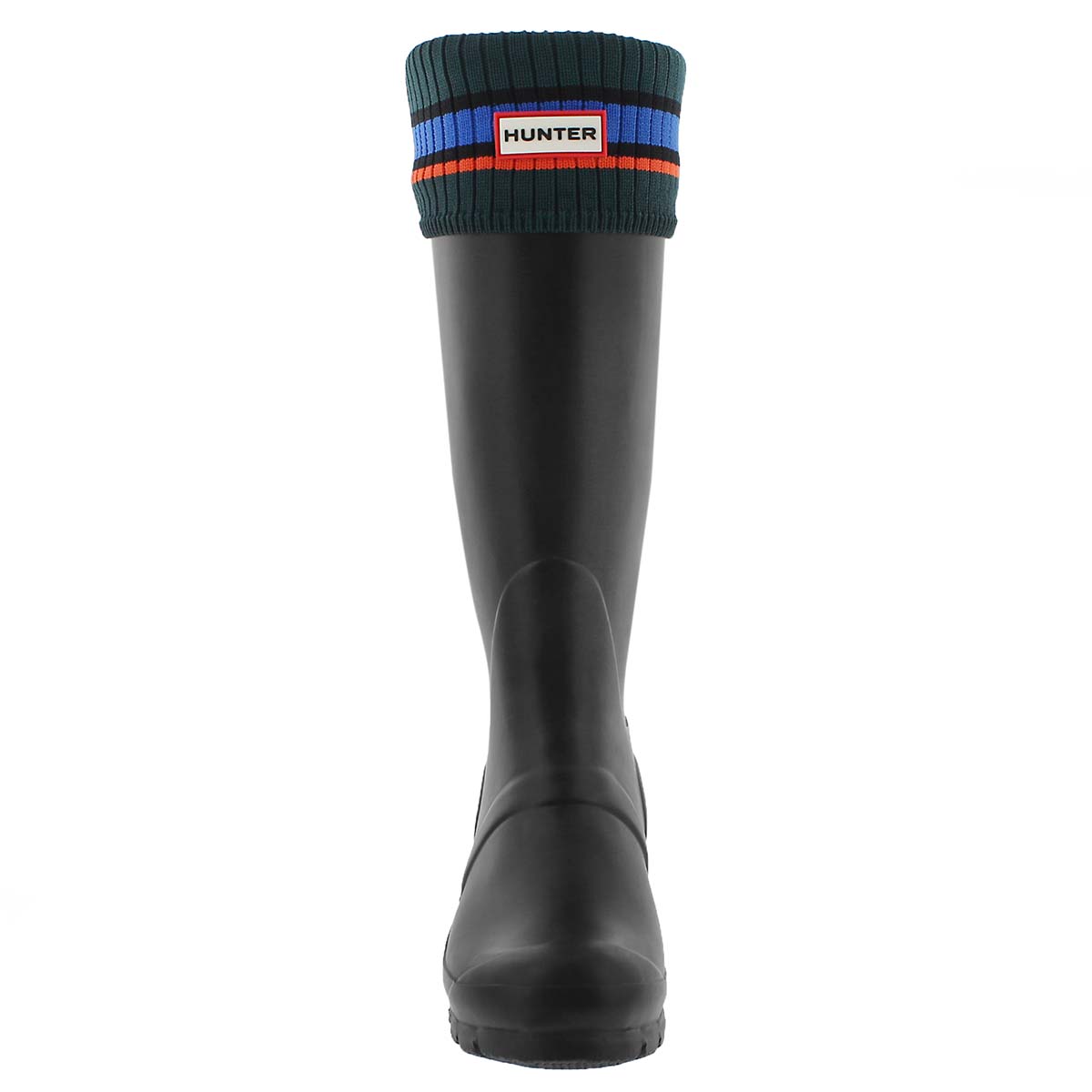Lds Buoy Stripe grn/blu/red boot sock