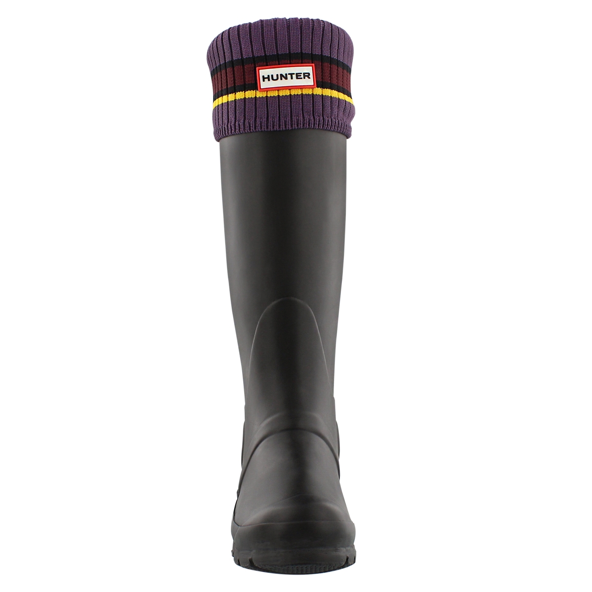 Lds Buoy Stripe ppl/red/yell boot sock