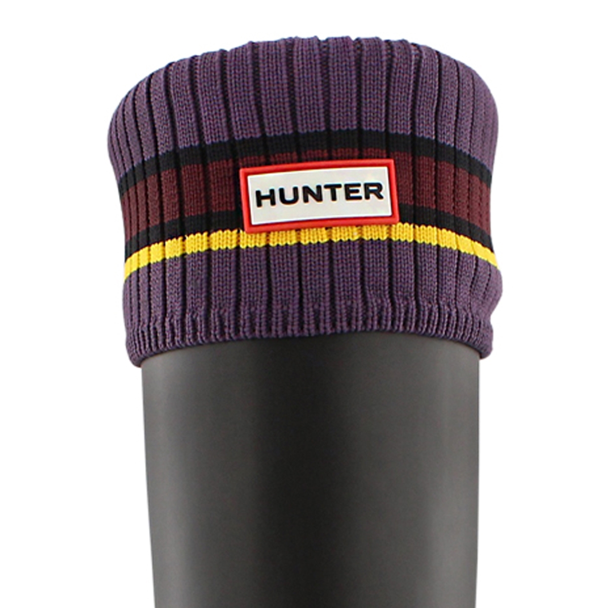 Lds Buoy Stripe ppl/red/yell boot sock