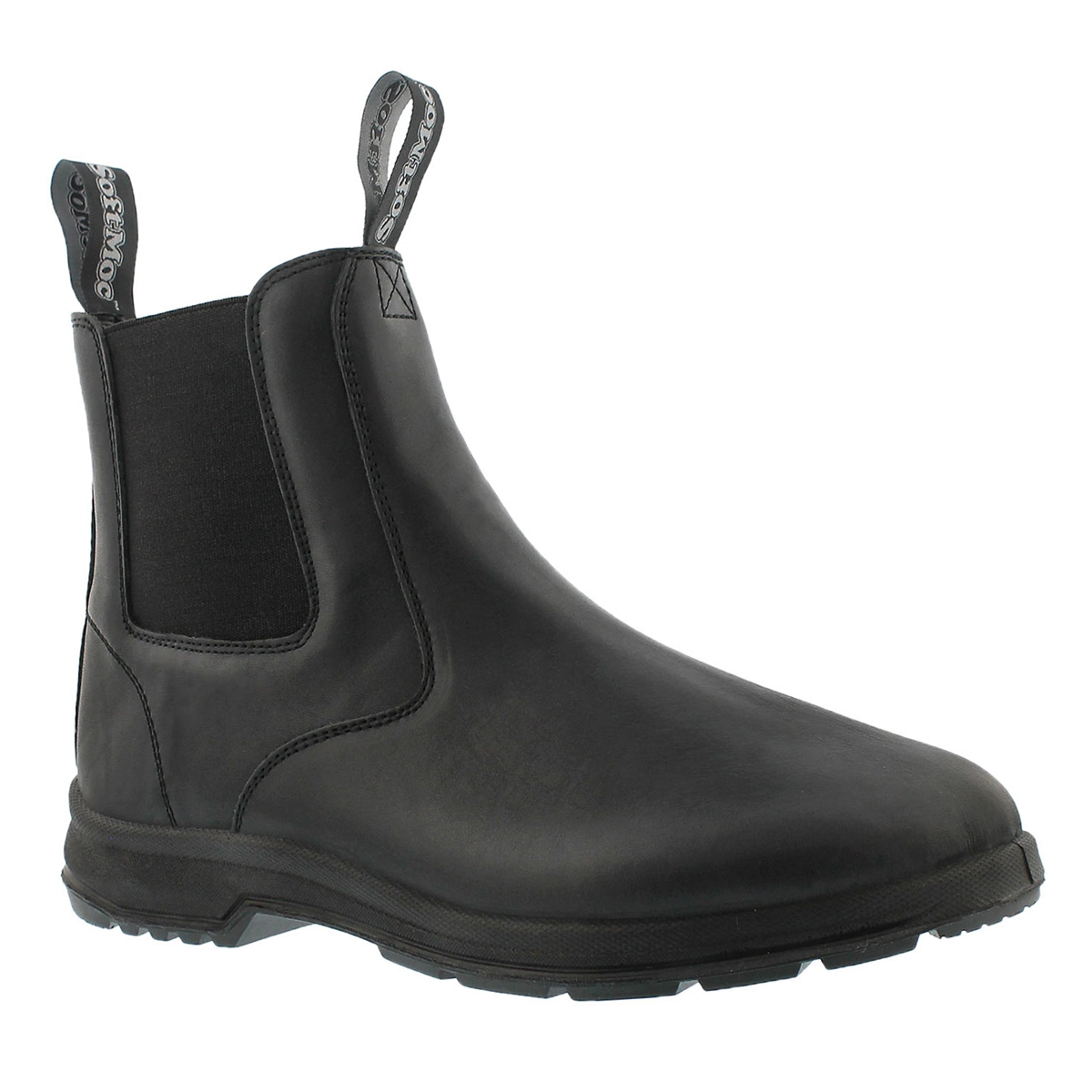 Mns Uluru black smooth chelsea boot