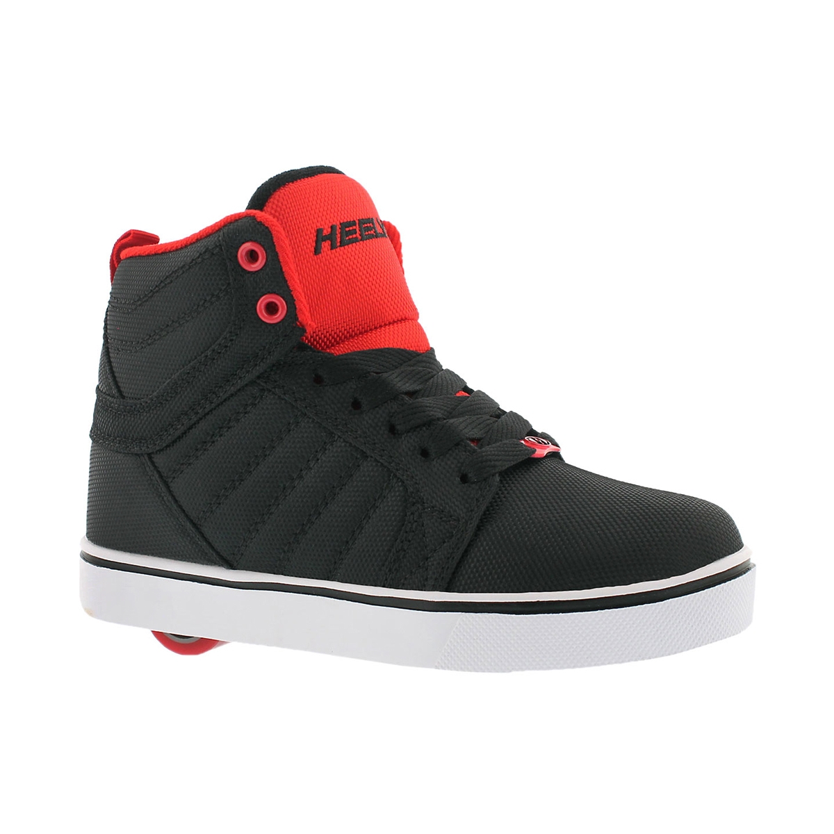 Boys' UPTOWN black/red hi top skate sneakers