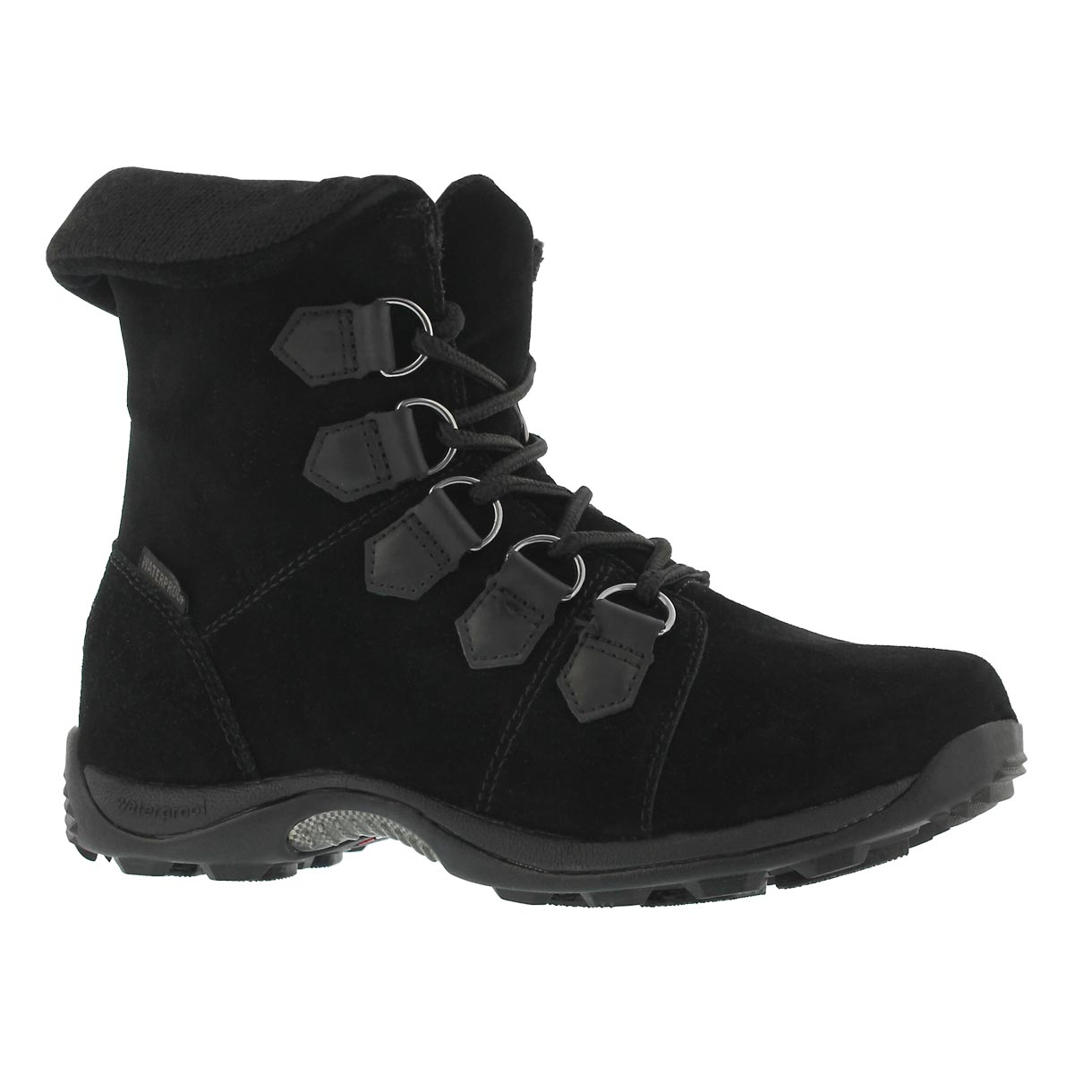Women's VERVIER bk waterproof lace up winter boots