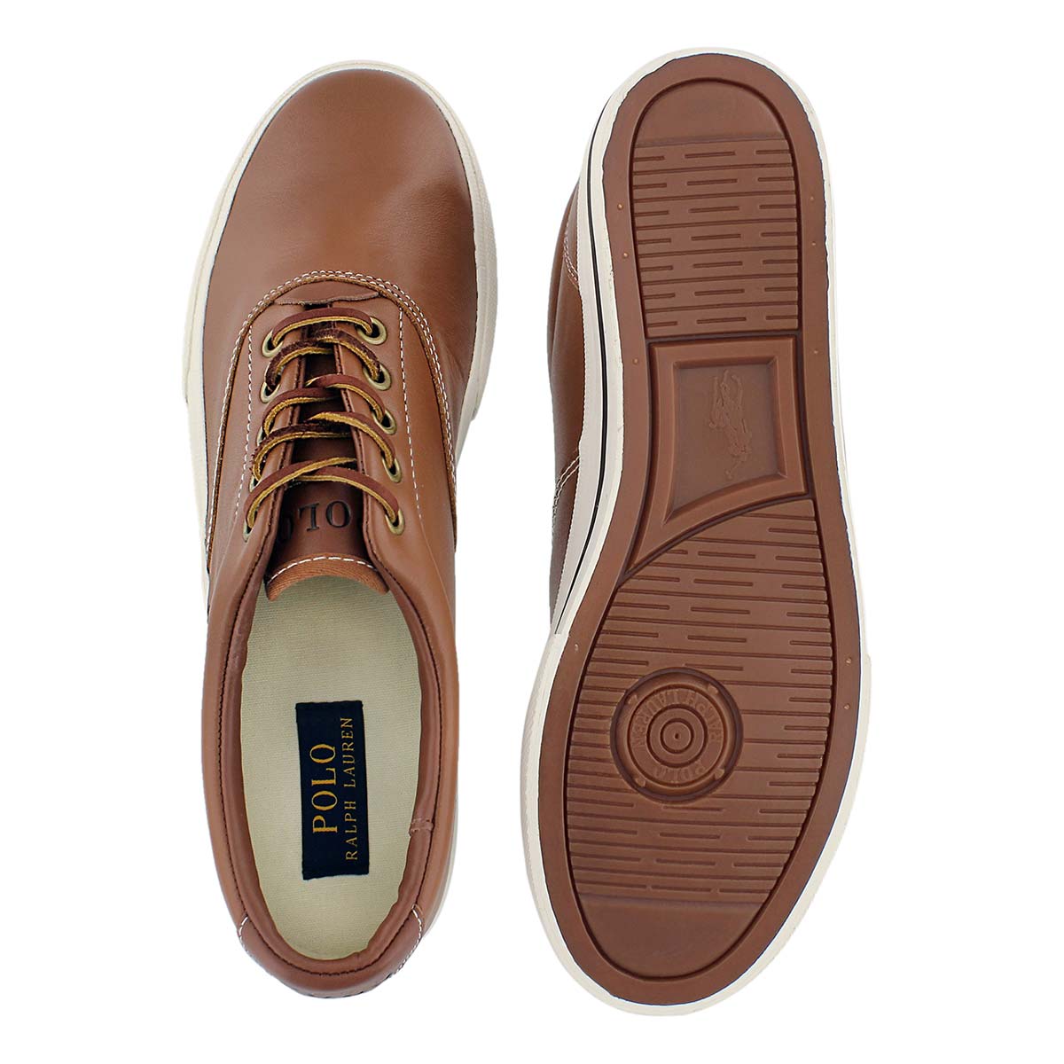Espadrilles Vaughn, cuir havane, hommes