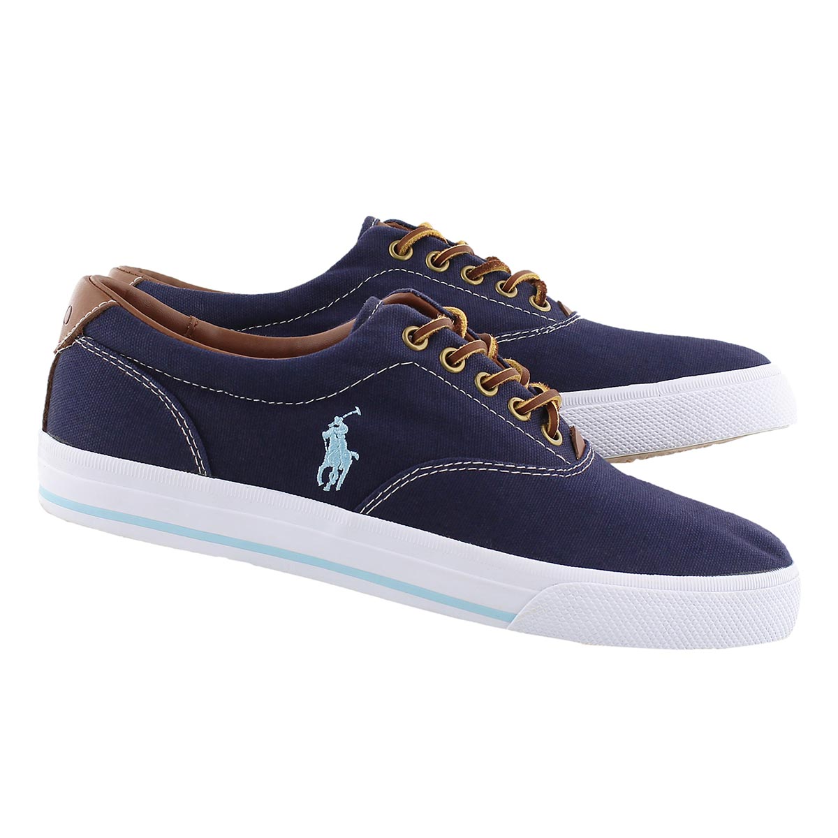 Polo Men's VAUGHN navy canvas/leather CVO sneakers