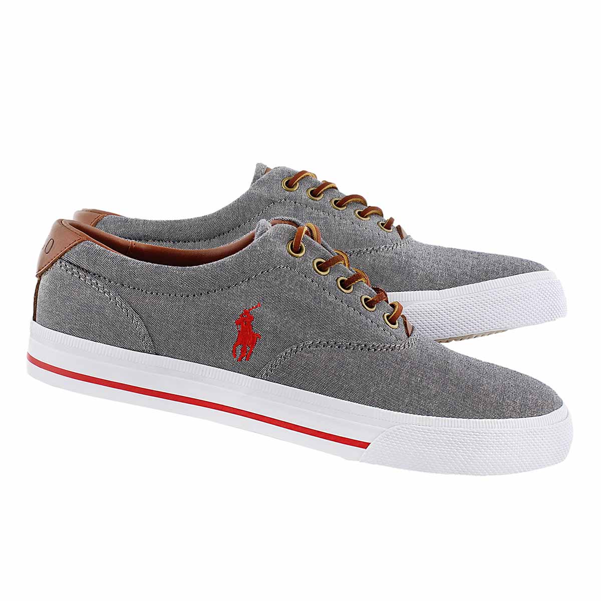 Mns Vaughn grey chambray/leather CVO
