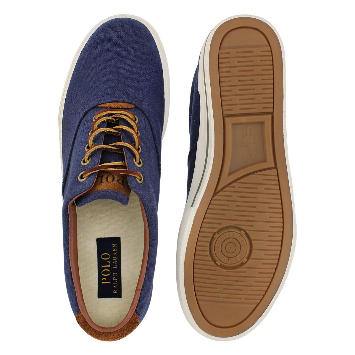 Mns Vaughn navy linen fashion sneaker