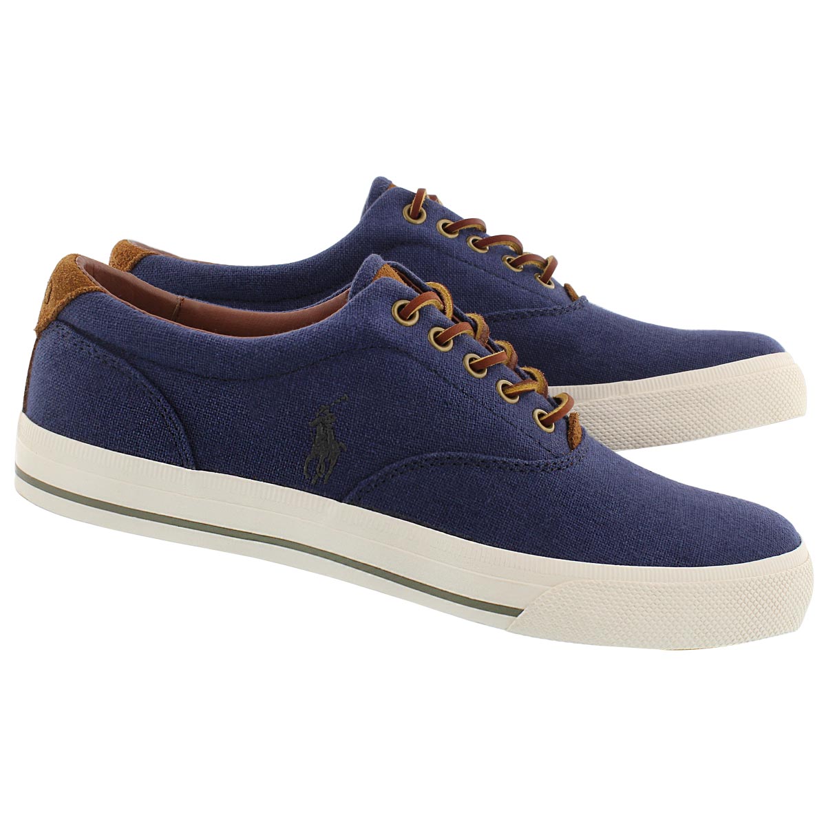 Mns Vaughn navy linen fashion sneaker