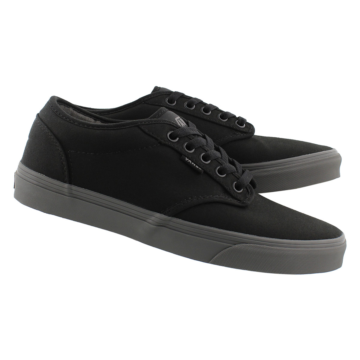 Mns Atwood blk/gry canvas laceup sneaker