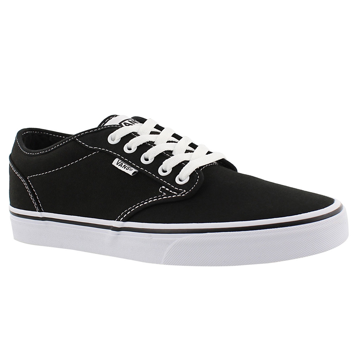Men's ATWOOD black/white canvas lace up sneakers