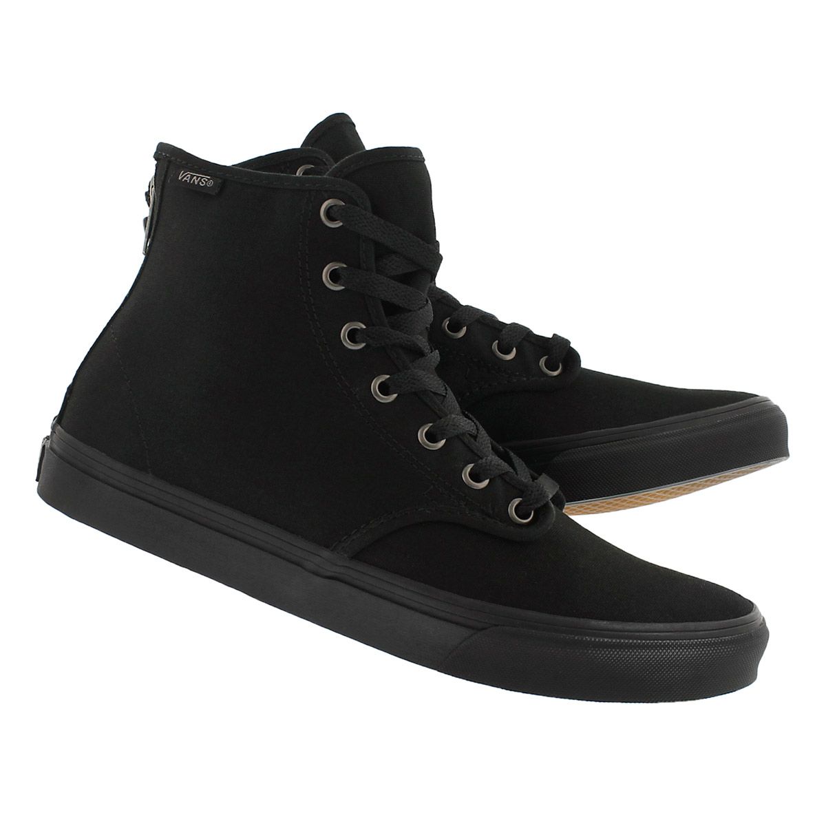 Lds Camden Hi Zip black lace up sneaker