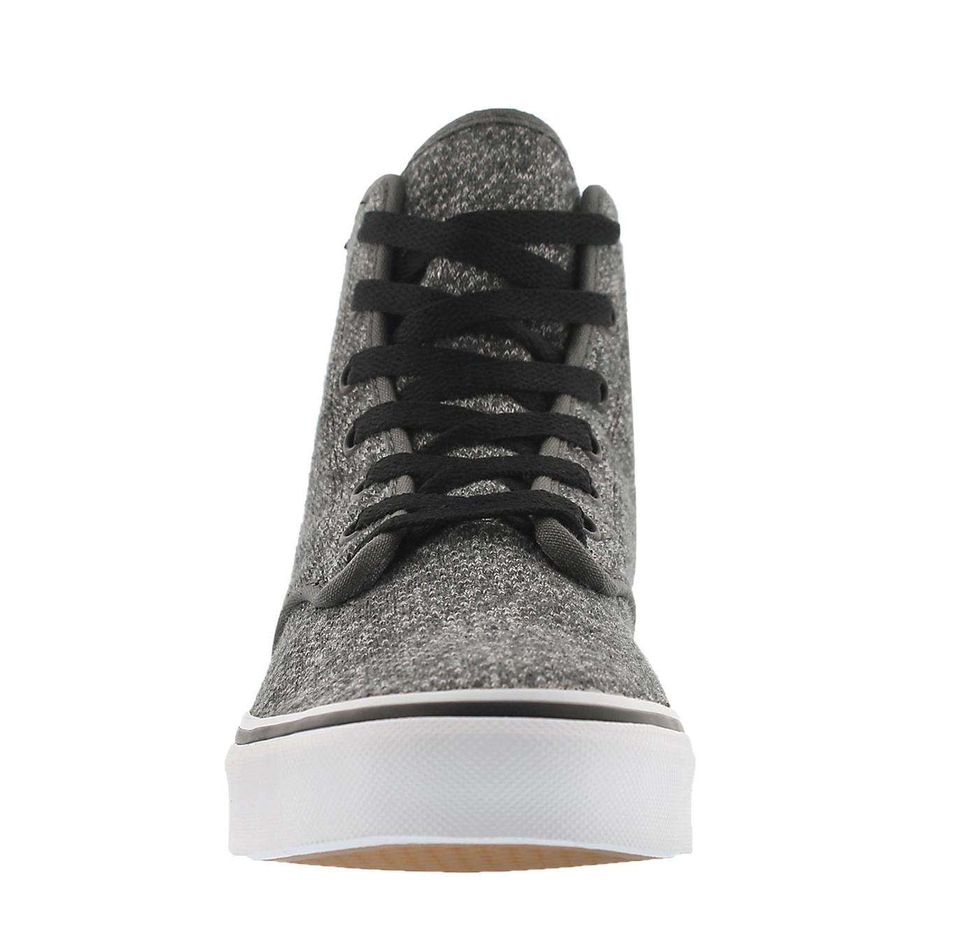 Lds Camden Hi Zip grey lace up snkr