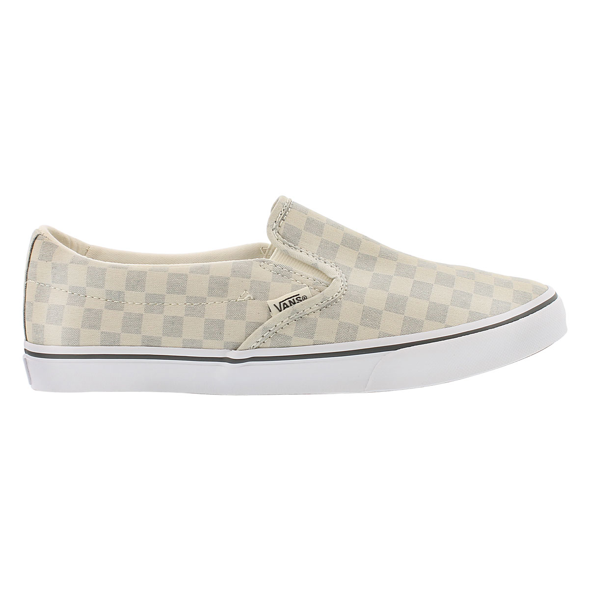 Lds Asher Low grey checkered slip on