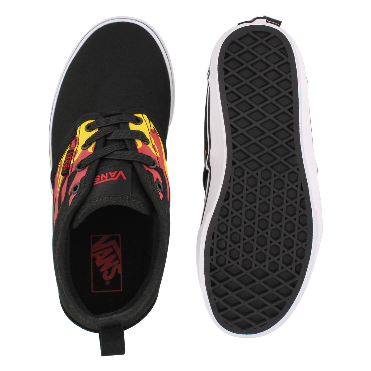 Bys Atwood blk/flame slip on sneaker