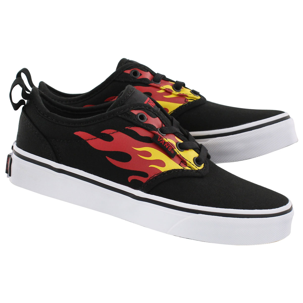 Bys Atwood blk/flame slip on sneaker