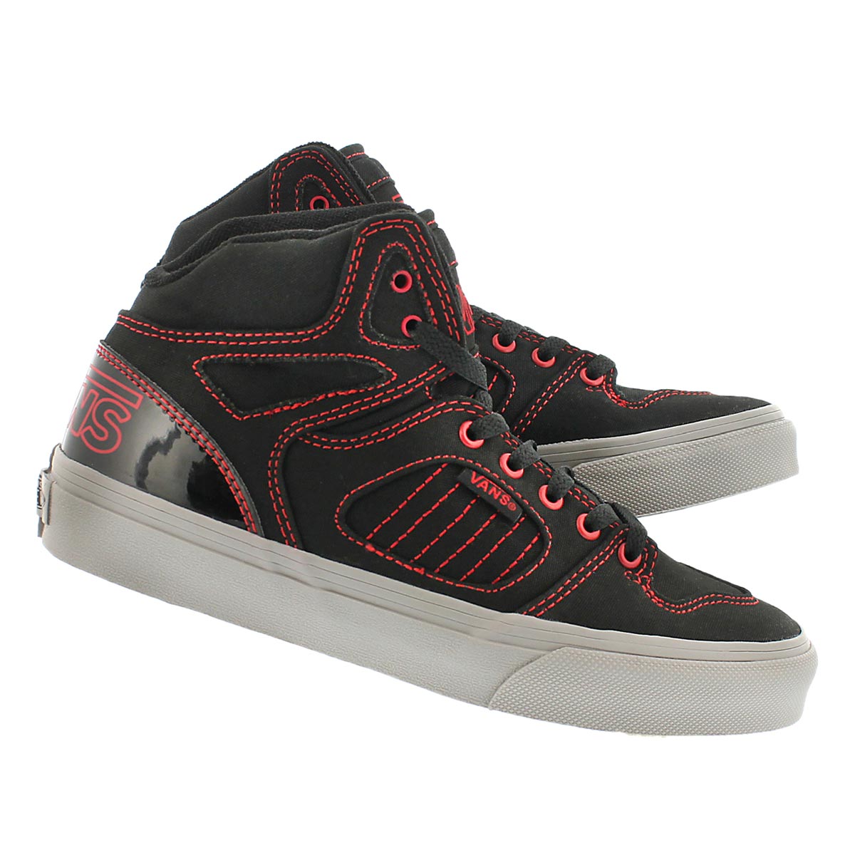 Bys Allred black/red hi-top sneaker