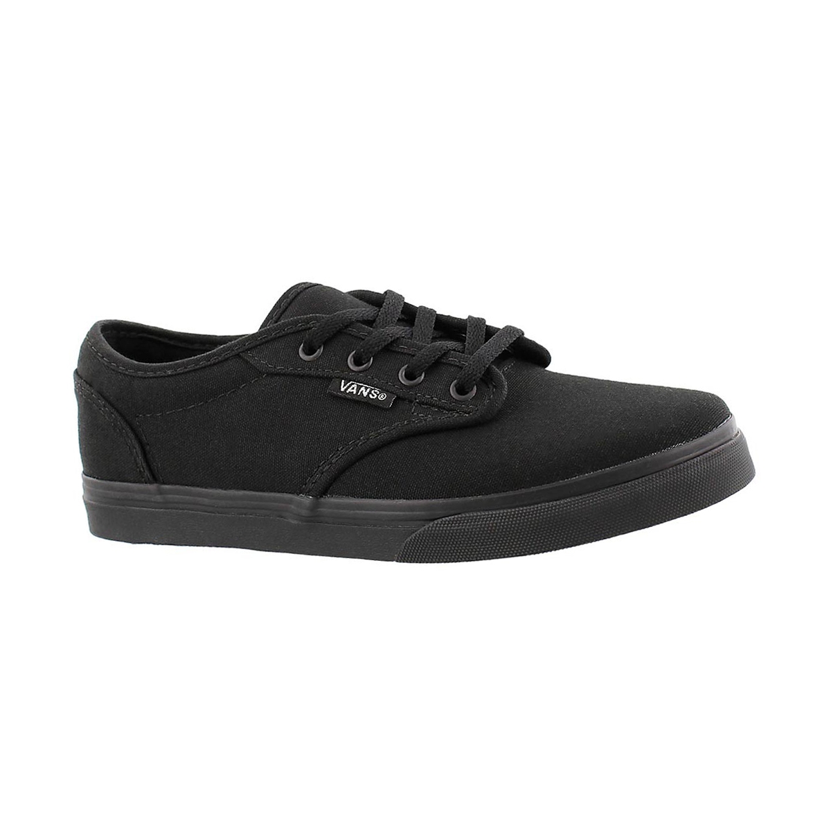 Girls' ATWOOD LOW black lace up sneakers