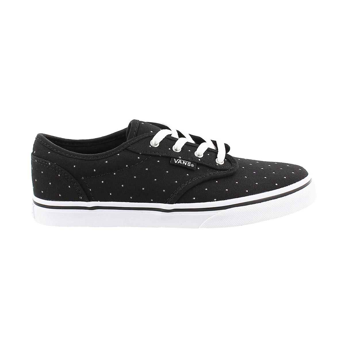 Grls Atwood Low blk stud lace up sneaker