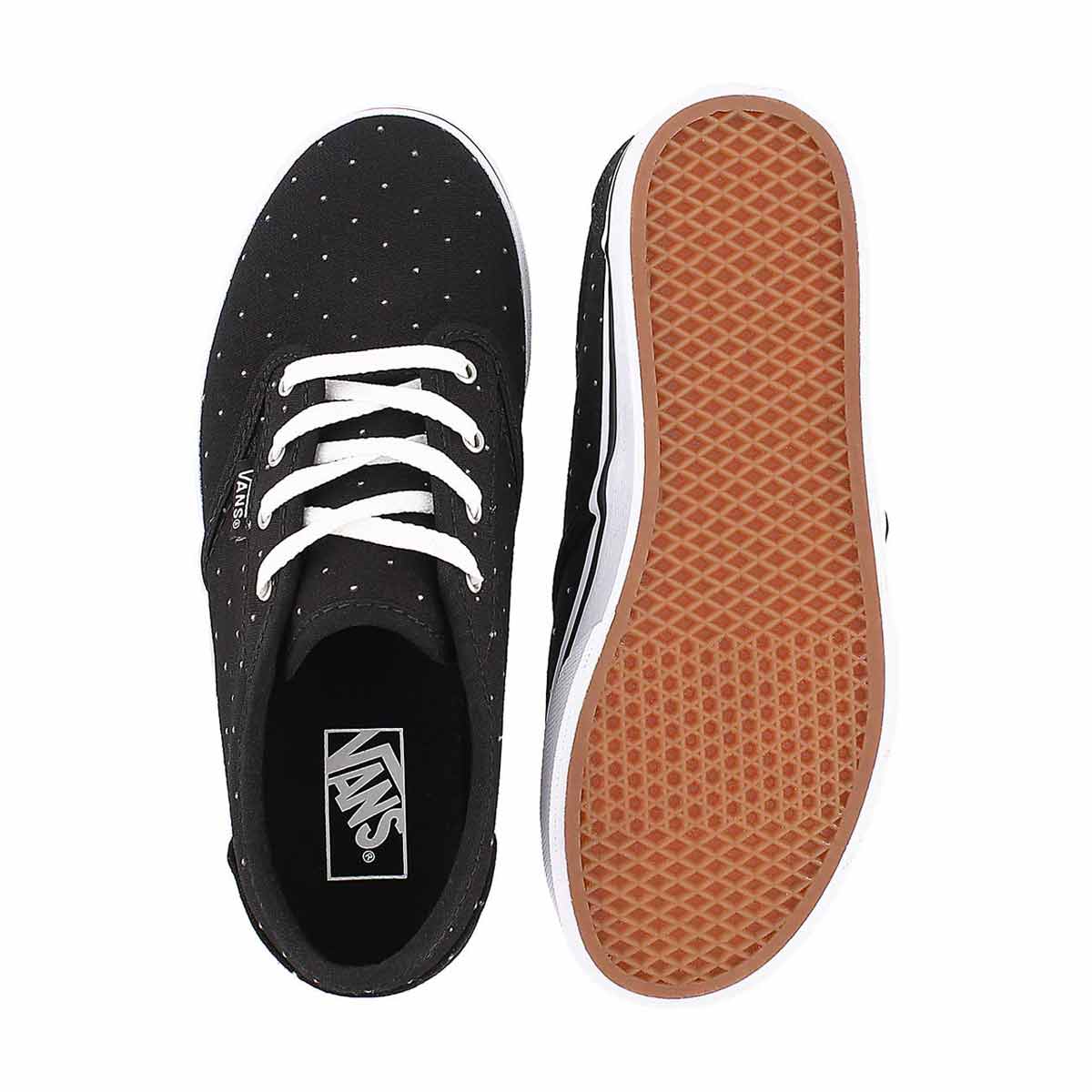 Grls Atwood Low blk stud lace up sneaker