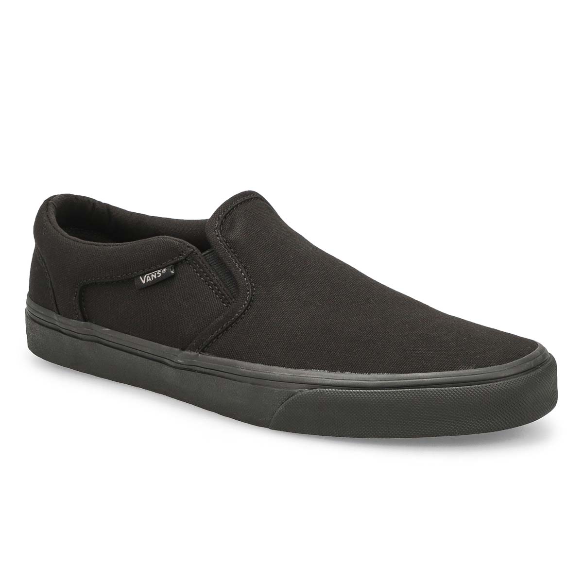 Vans Men's ASHER black slip on sneakers 