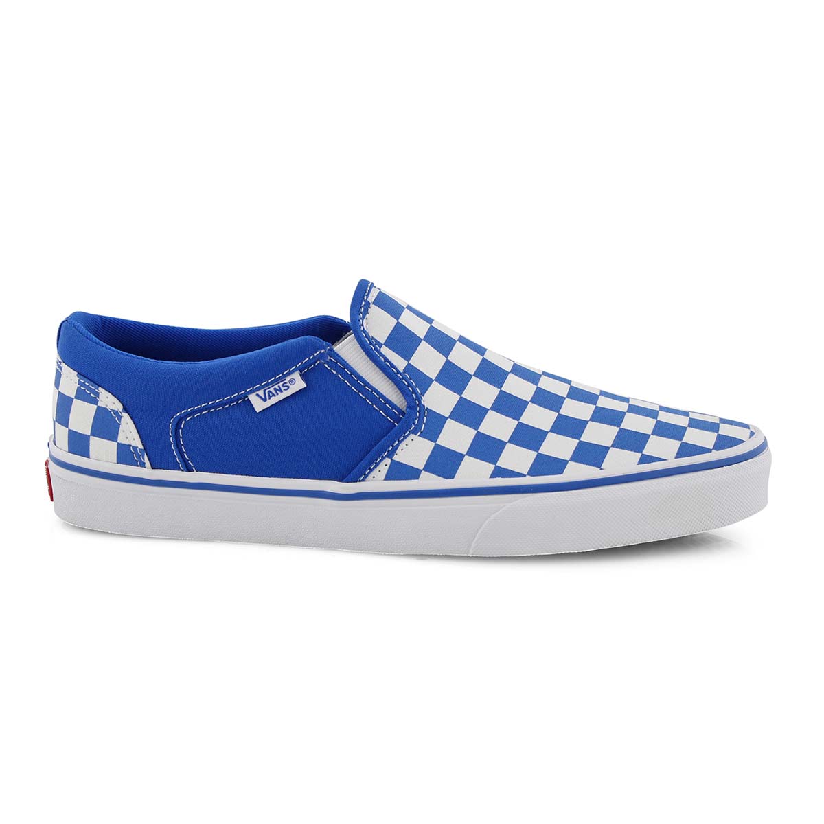 vans asher slip on blue