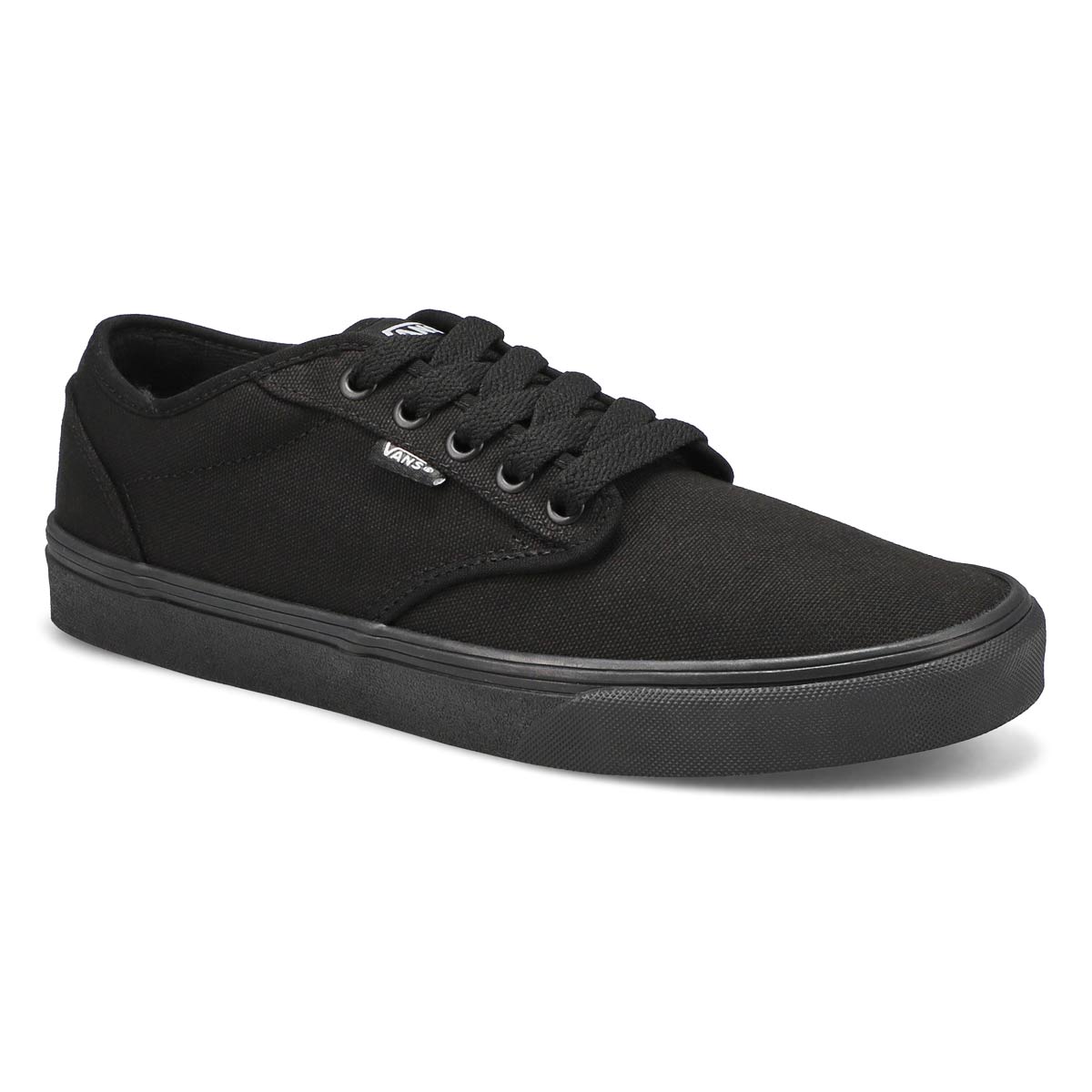 Mns Atwood blk/blk cnvs lace up snkr