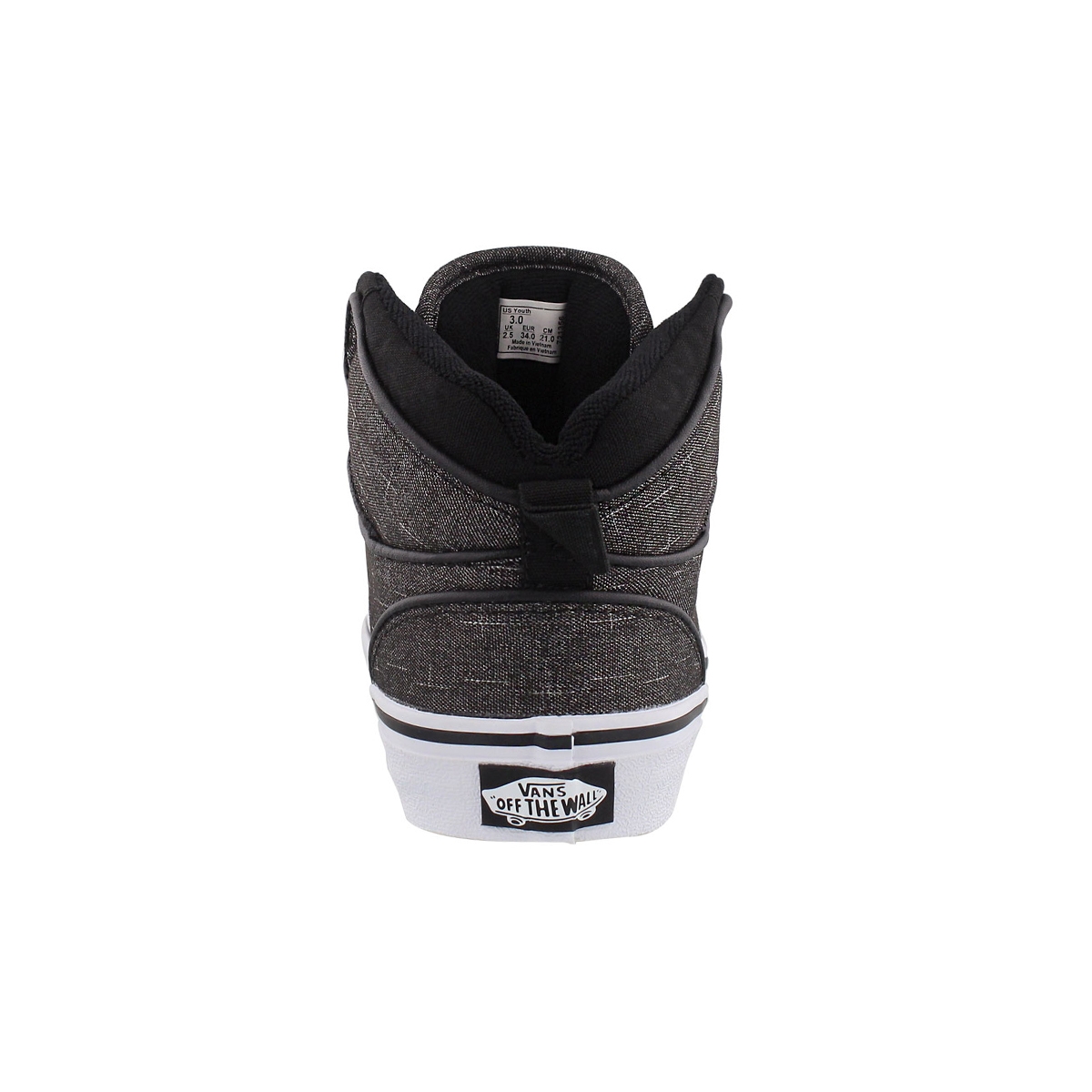 Bys Atwood Hi blk/wht lace up sneaker