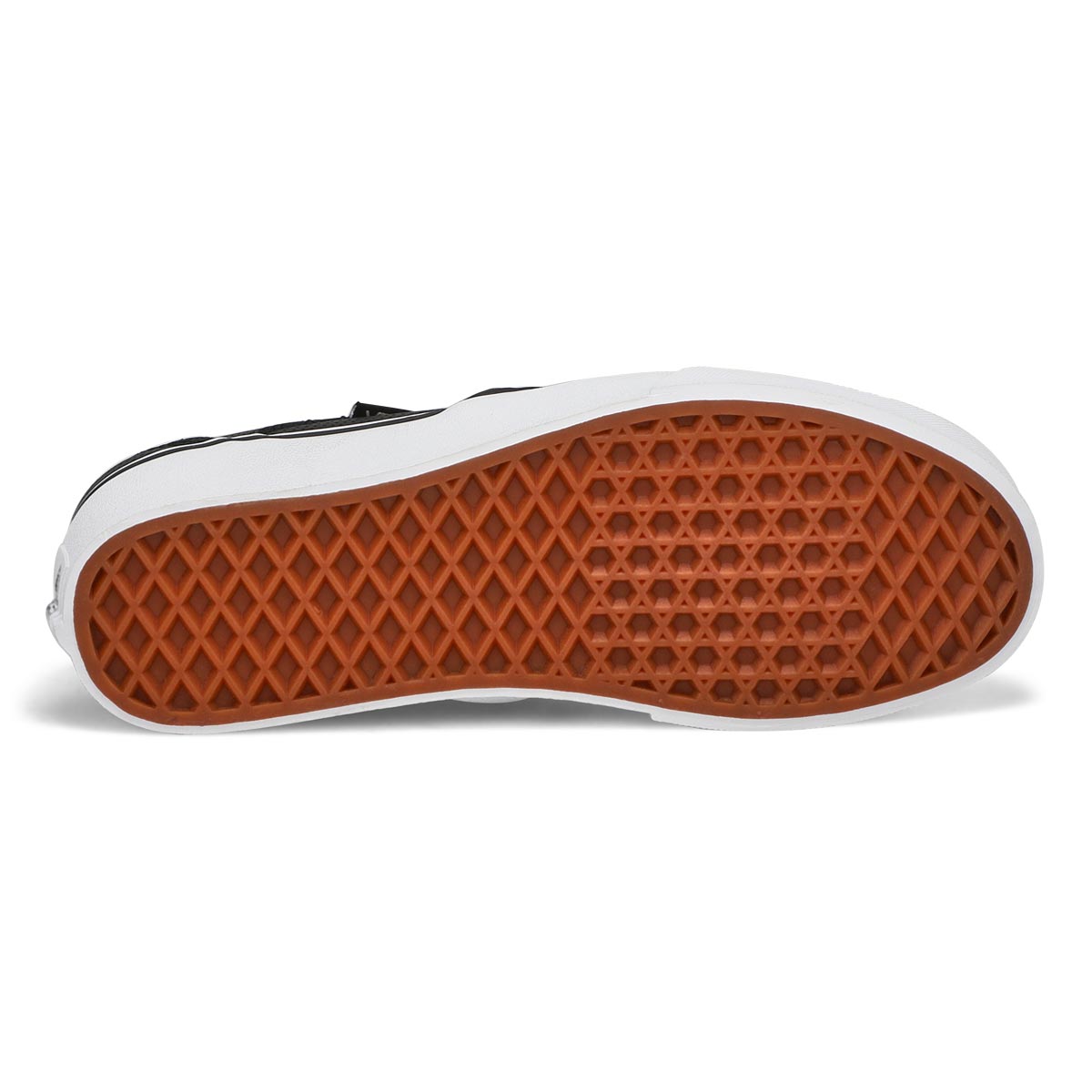 Lds Asher black leather slip on sneaker