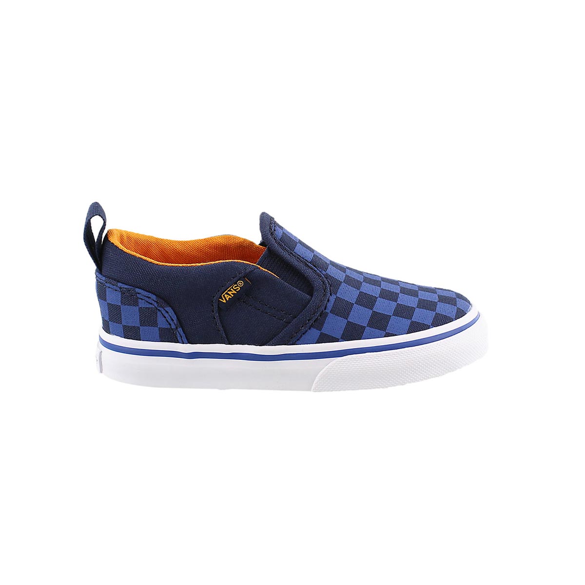 Infs Asher blu checkered slip on sneaker