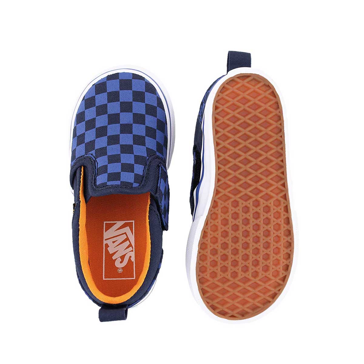 Infs Asher blu checkered slip on sneaker