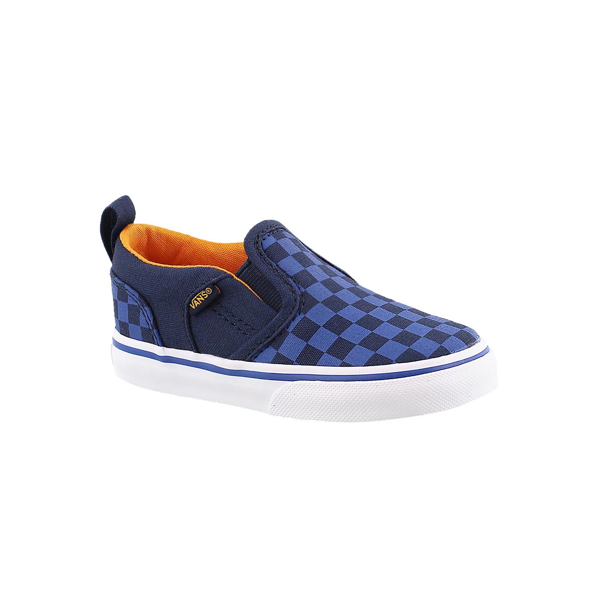 Infs Asher blu checkered slip on sneaker