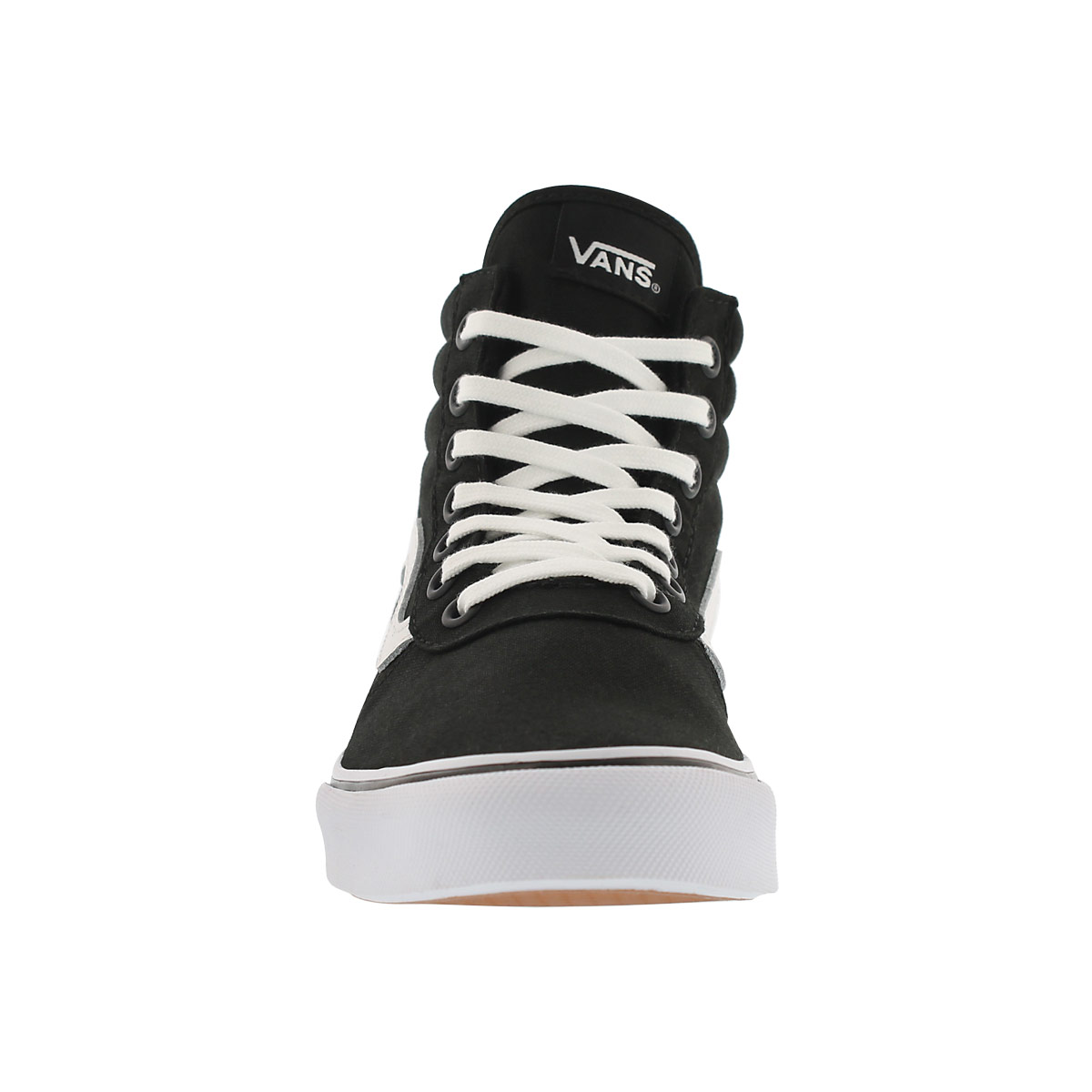 Lds Milton Hi blk/wht lace up sneaker