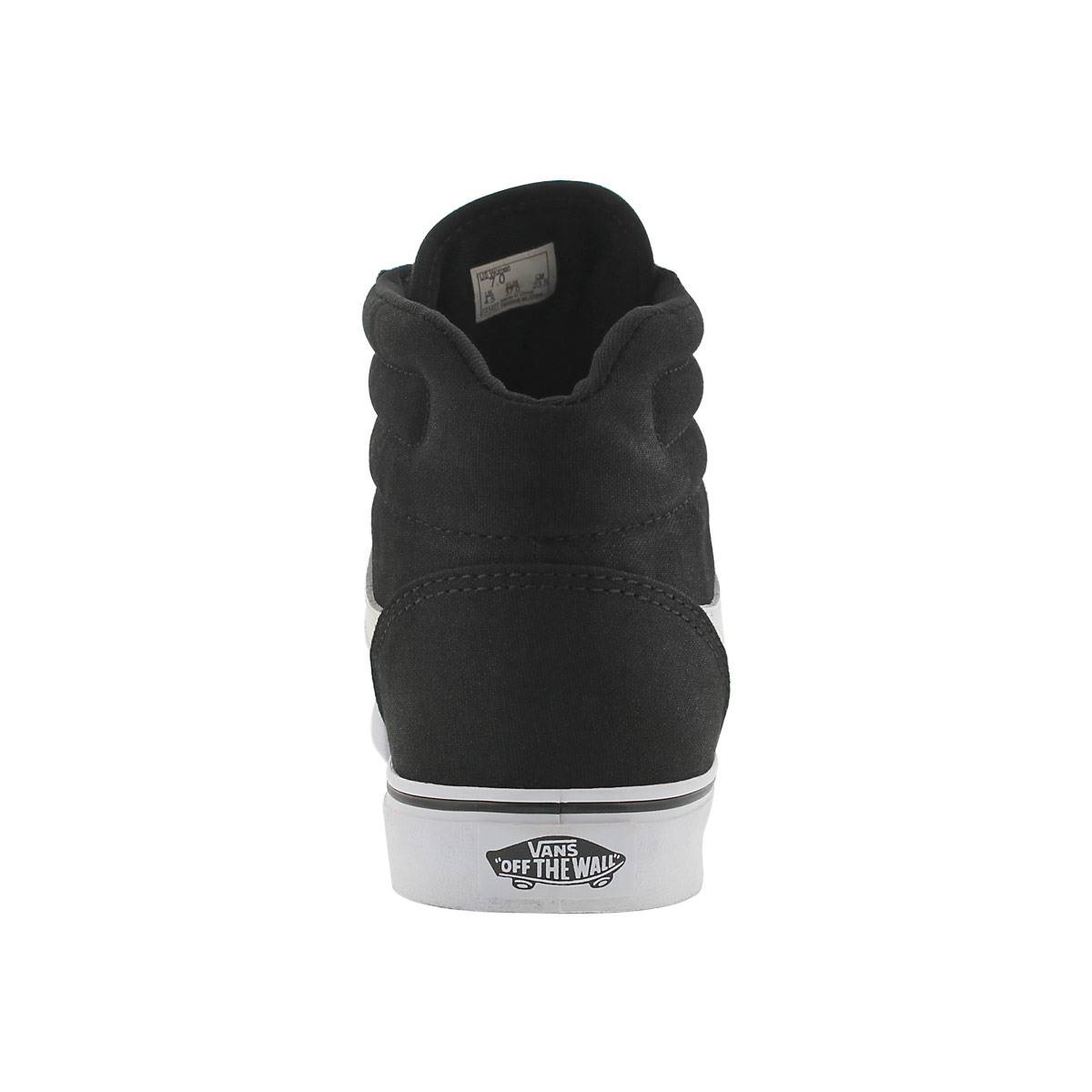 Lds Milton Hi blk/wht lace up sneaker