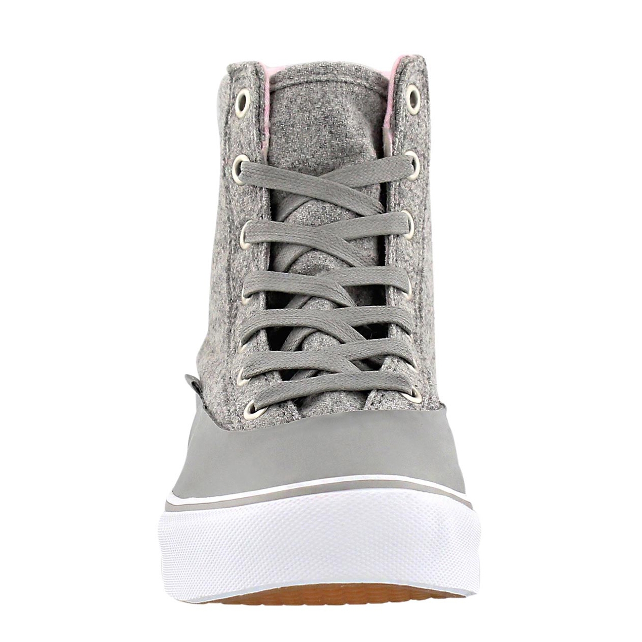 Lds Camden Hi Zip MTE grey lace up snkr