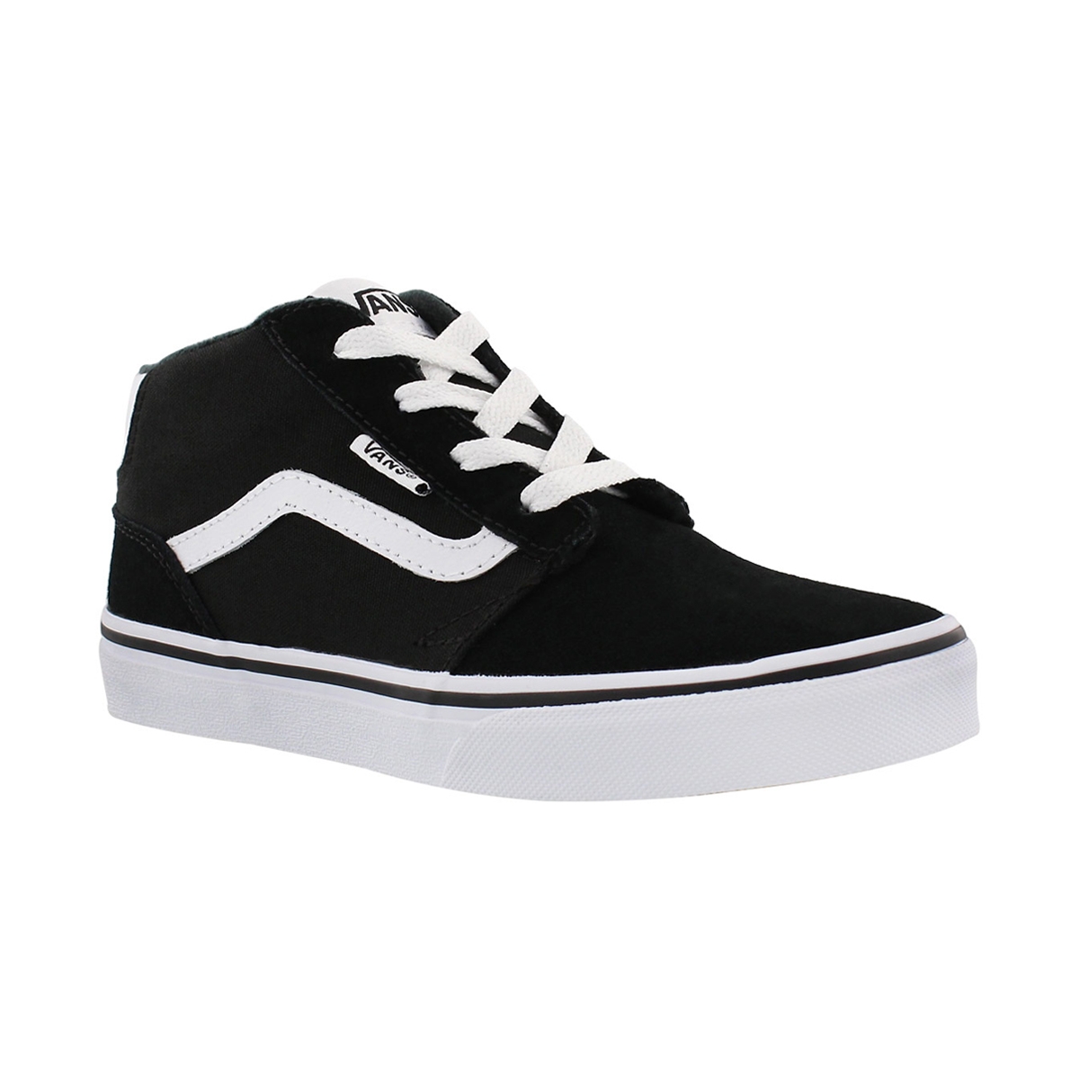 Bys Chapman Mid blk/wht lace up sneaker