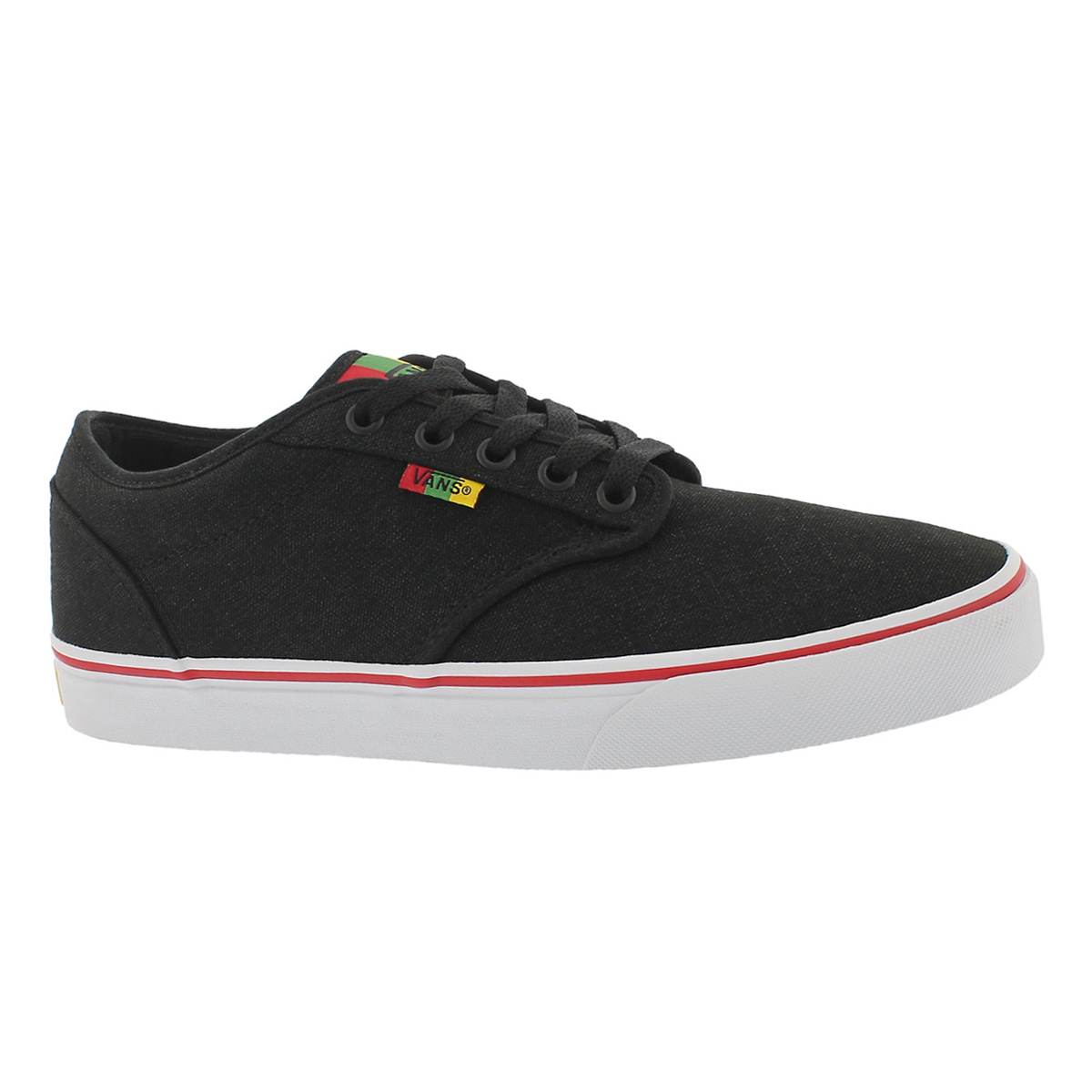 Men's ATWOOD rasta canvas laceup sneakers