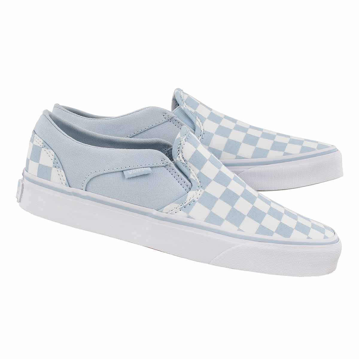 vans asher suede slip on