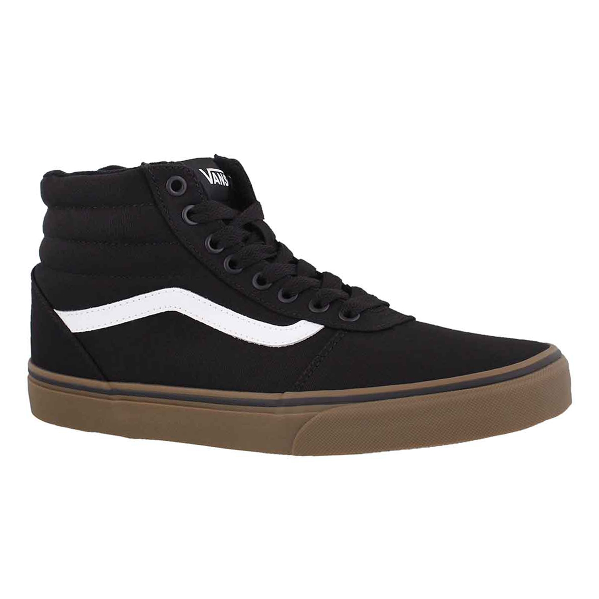 Men's WARD HI black/gum lace up sneakers