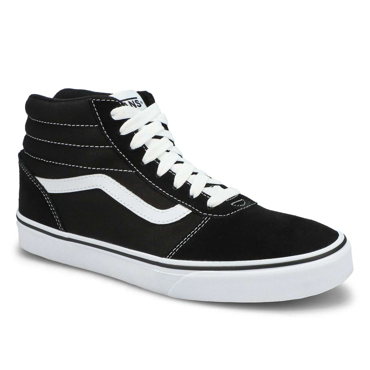 Men's WARD HI black/white lace up sneakers