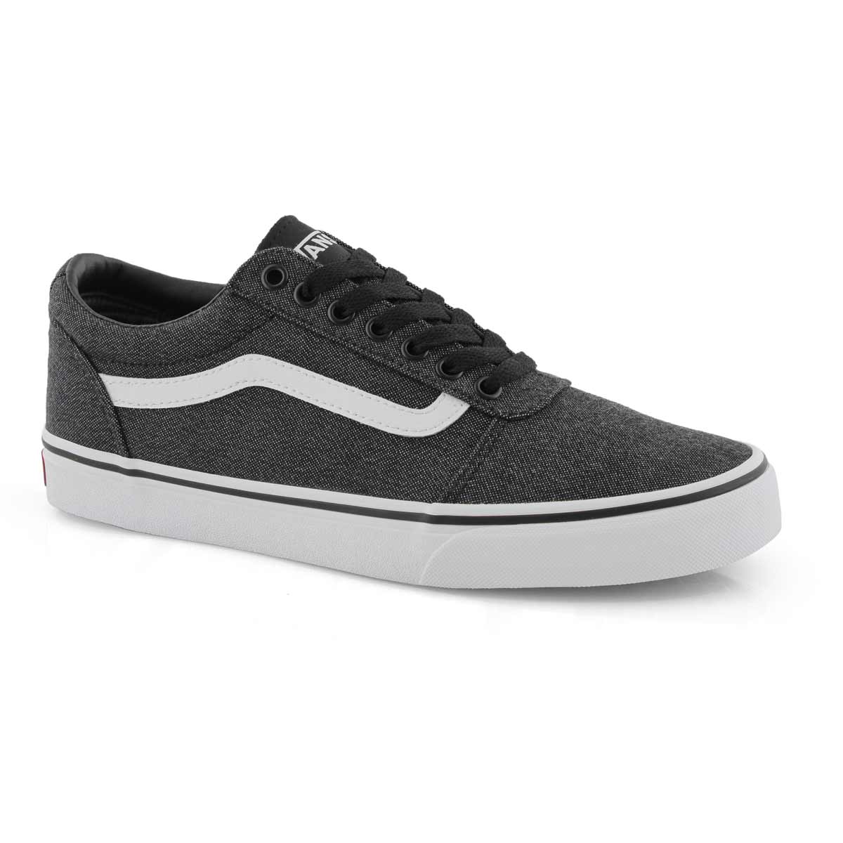 Mns Ward blk/wht textile lace up snkr