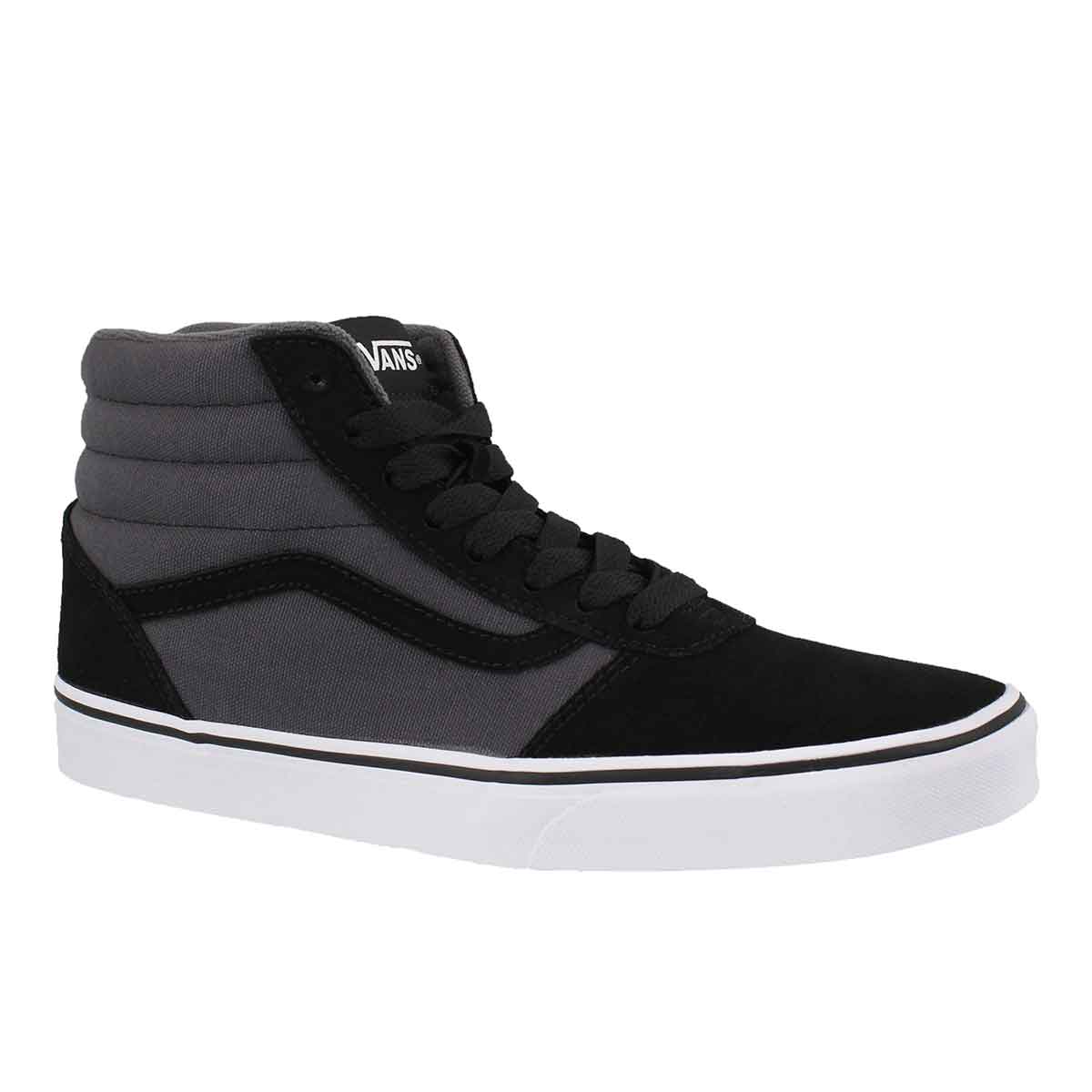 Men's WARD HI blk/asphalt lace up sneakers