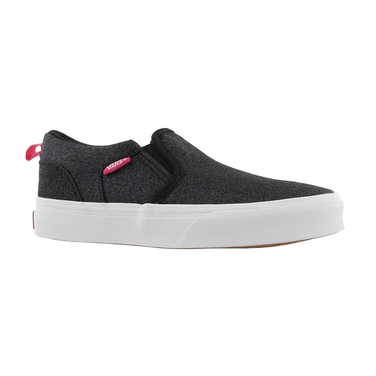 black slip on vans girls