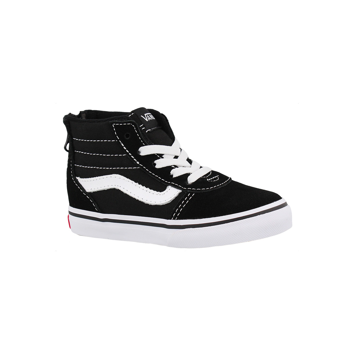 Infs Ward Hi Zip blk/wht cnvs sneaker