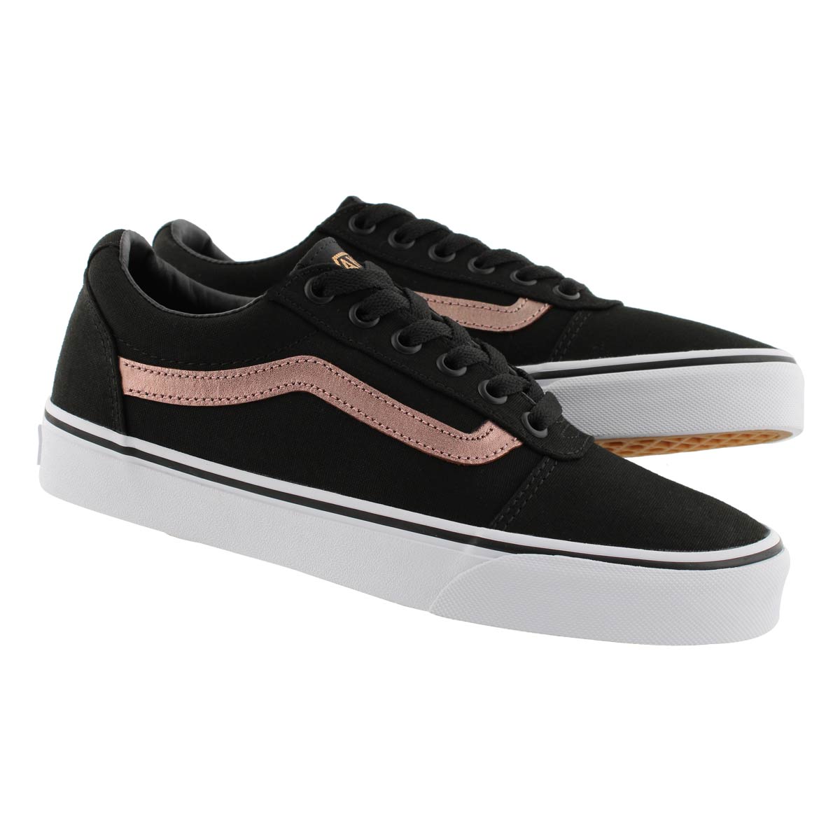 black vans laced