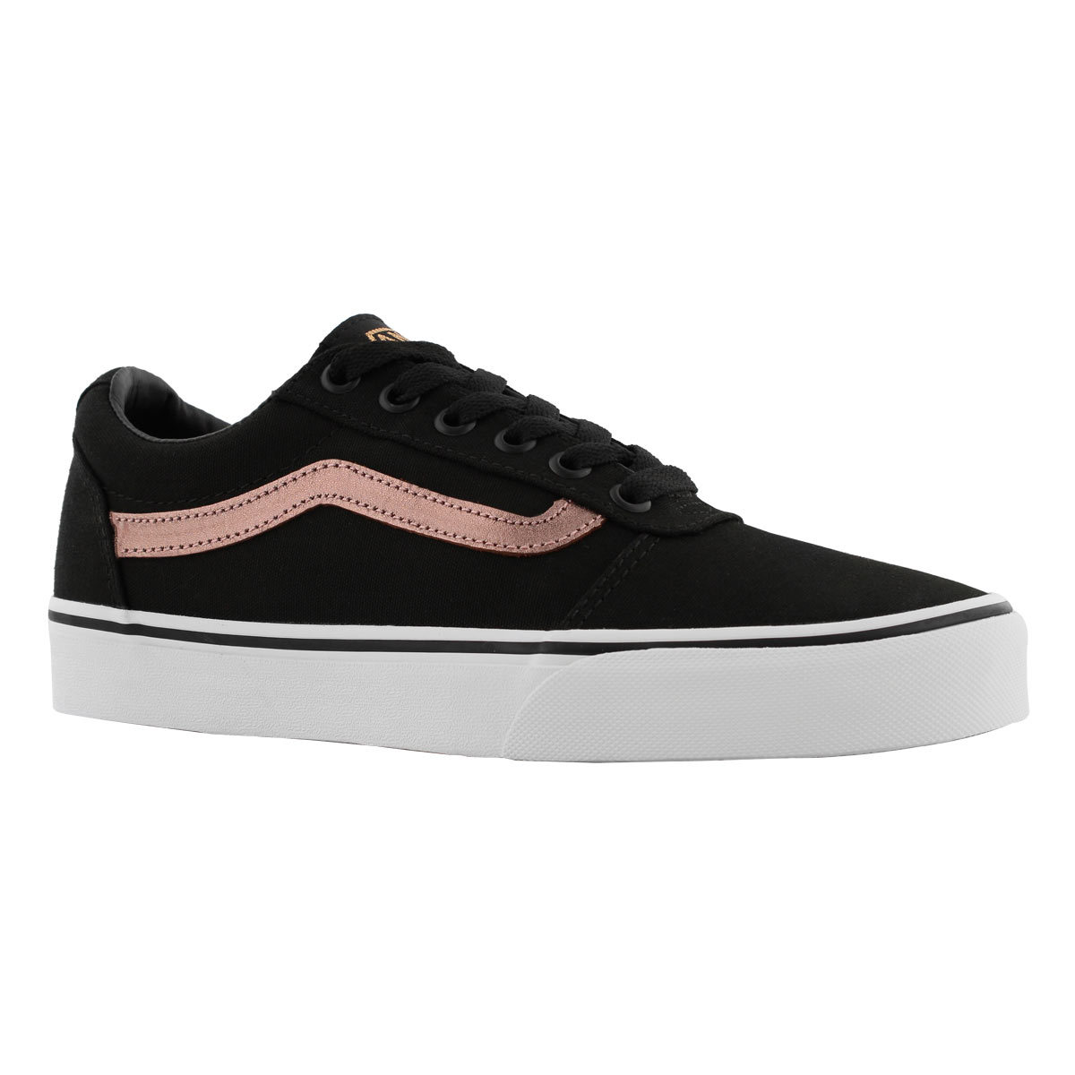 Lds Ward blk/rse gld lace up snkr