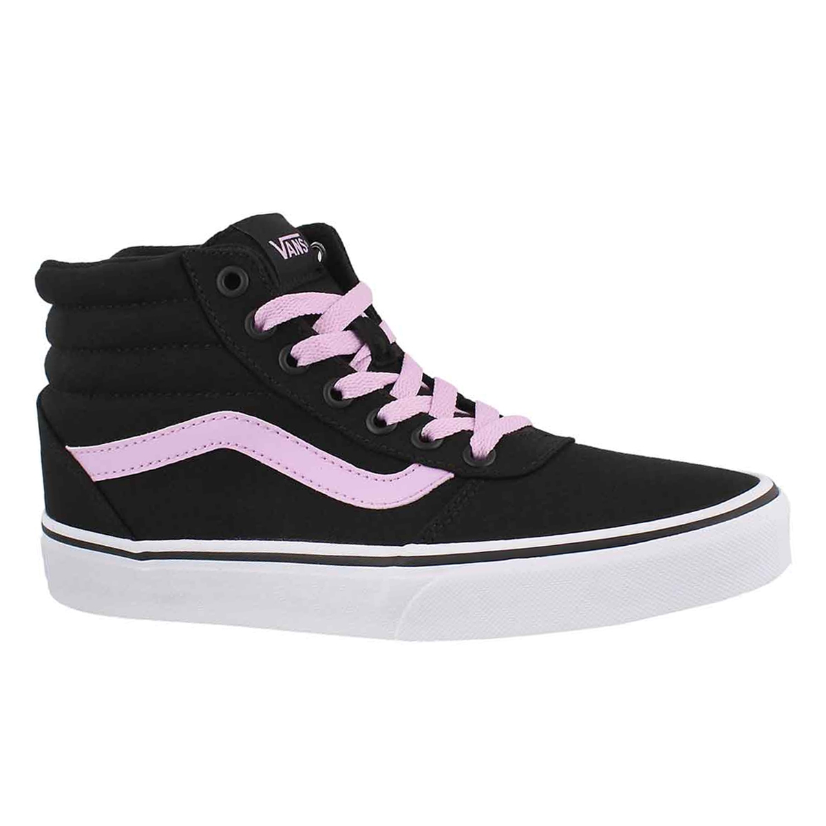 Women's WARD HI black/lilac laceup sneakers