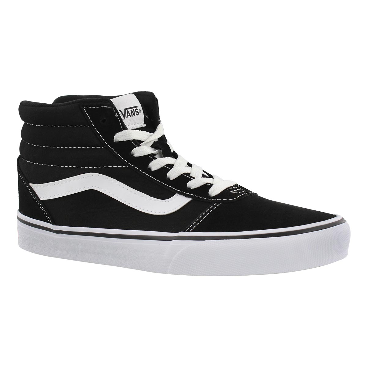 Women's WARD HI blk/wht laceup sneakers