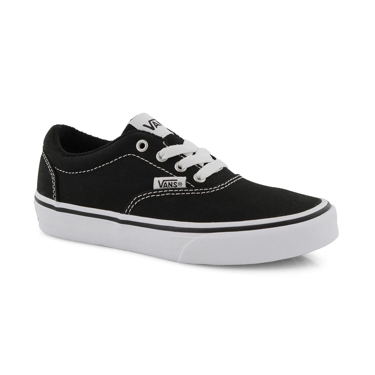 Kds Doheny blk/wht lace up sneaker
