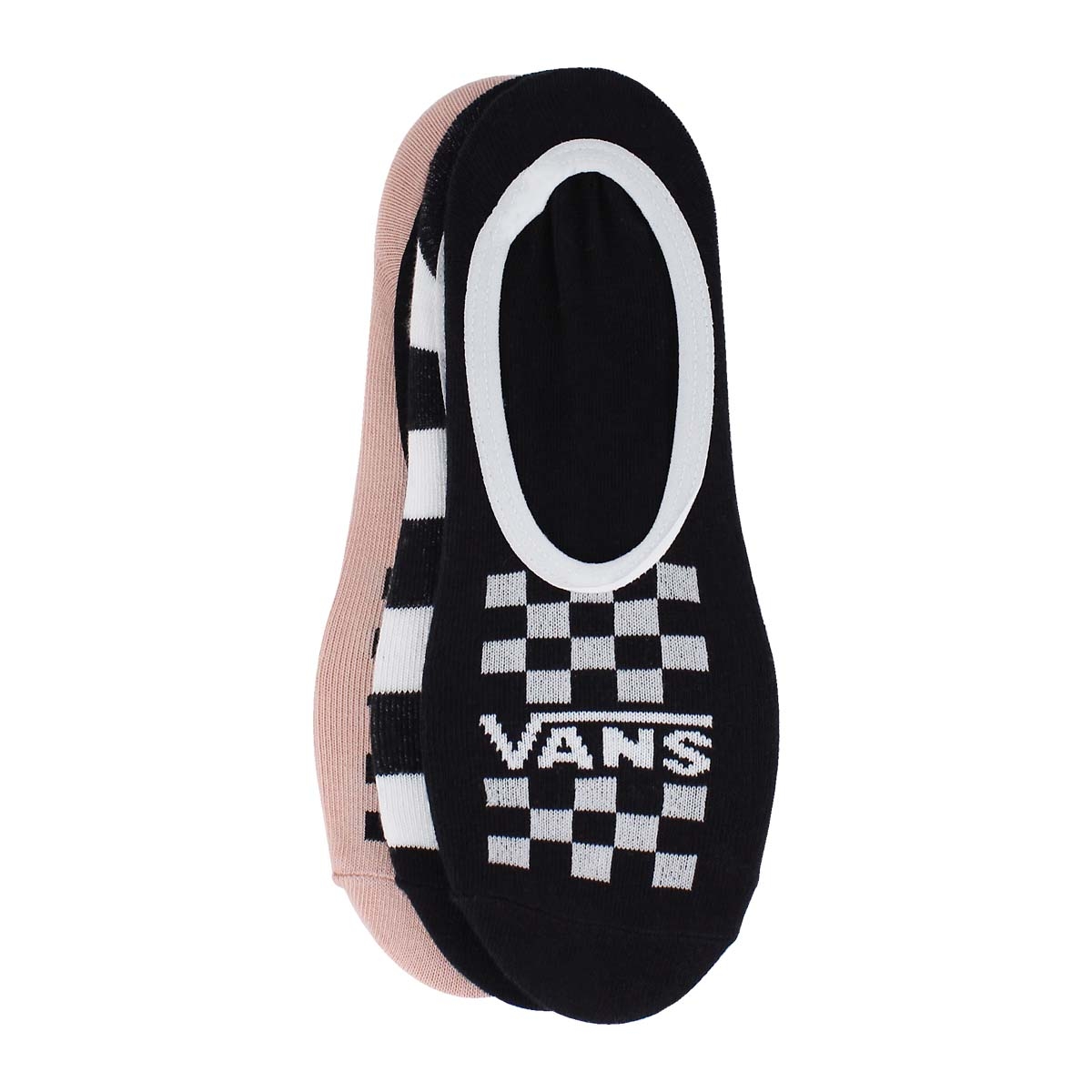 Lds BasicCanoodle bk/gy/pk ankle sock 3p